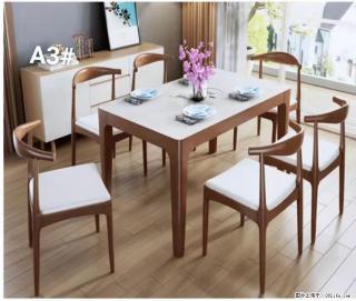 T08高级长方桌，胡桃色  1.35米带炉一桌四椅650元，现货11套。 - 鞍山28生活网 as.28life.com